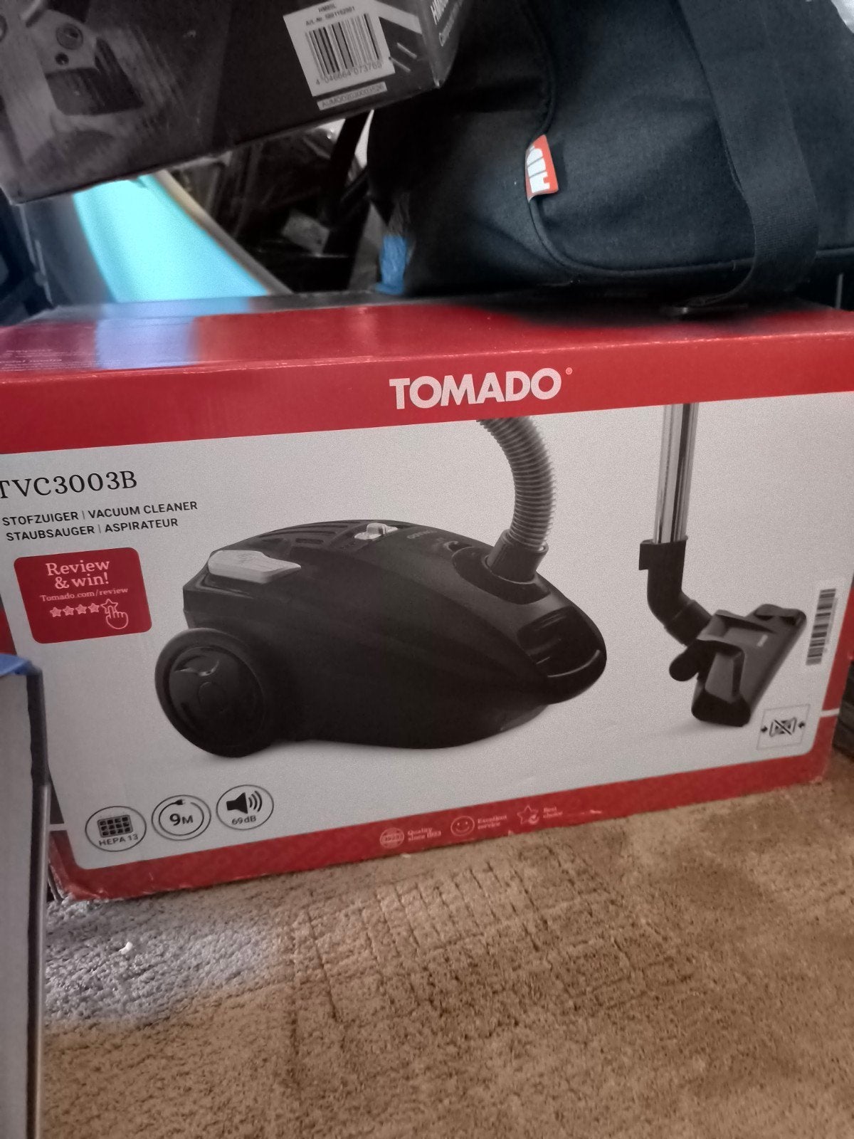 Tomado TVC3003B Stofzuiger - Nieuw in doos, Stofzak, Nieuw, Ophalen of Verzenden, Sledestofzuiger