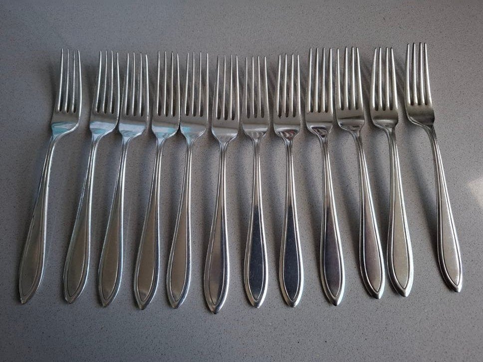 12 Keltum vorken met posthoorn merkje, 17,5 cm lang, Ophalen of Verzenden