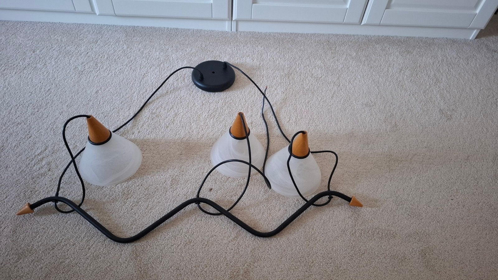 Vintage Postmoderne Hanglamp (Jaren 80 / 90) – Massive Stijl, Ophalen