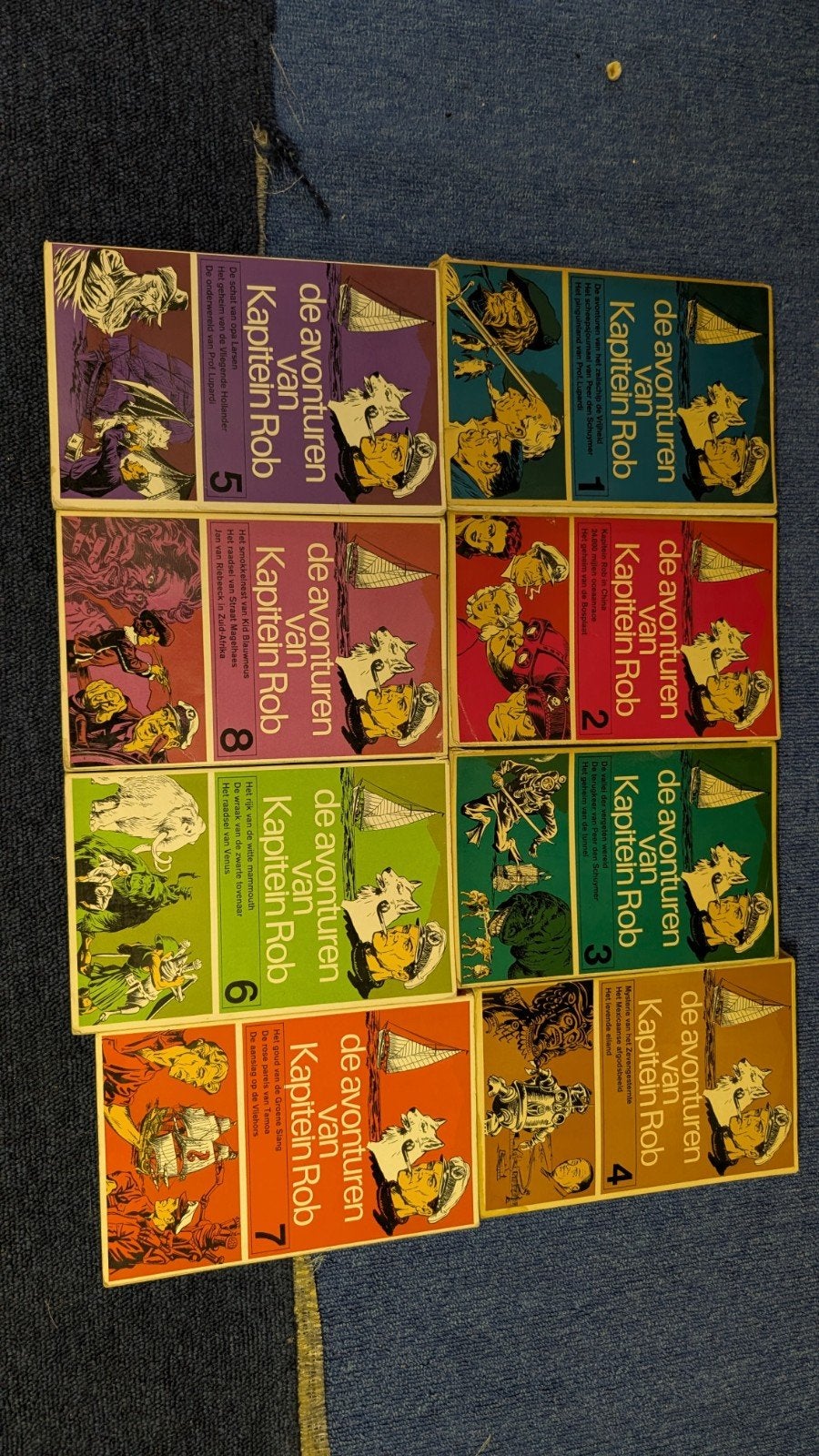 Kapitein Rob Boeken - Deel 1 t/m 9 (Paperbacks), Ophalen of Verzenden, Gelezen, Pieter Kuhn, Nederland
