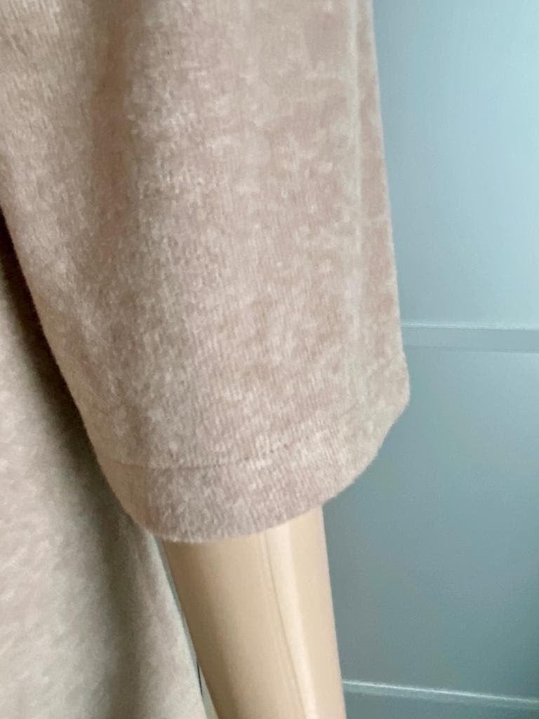 J131 Reserved maat S/M=36/38 jurk jurkje beige, Beige, Ophalen of Verzenden, Zo goed als nieuw, Maat 36 (S)
