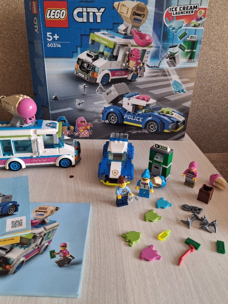 Lego City Icecream/Politie 60314, City, Lego, Ophalen of Verzenden, Zo goed als nieuw