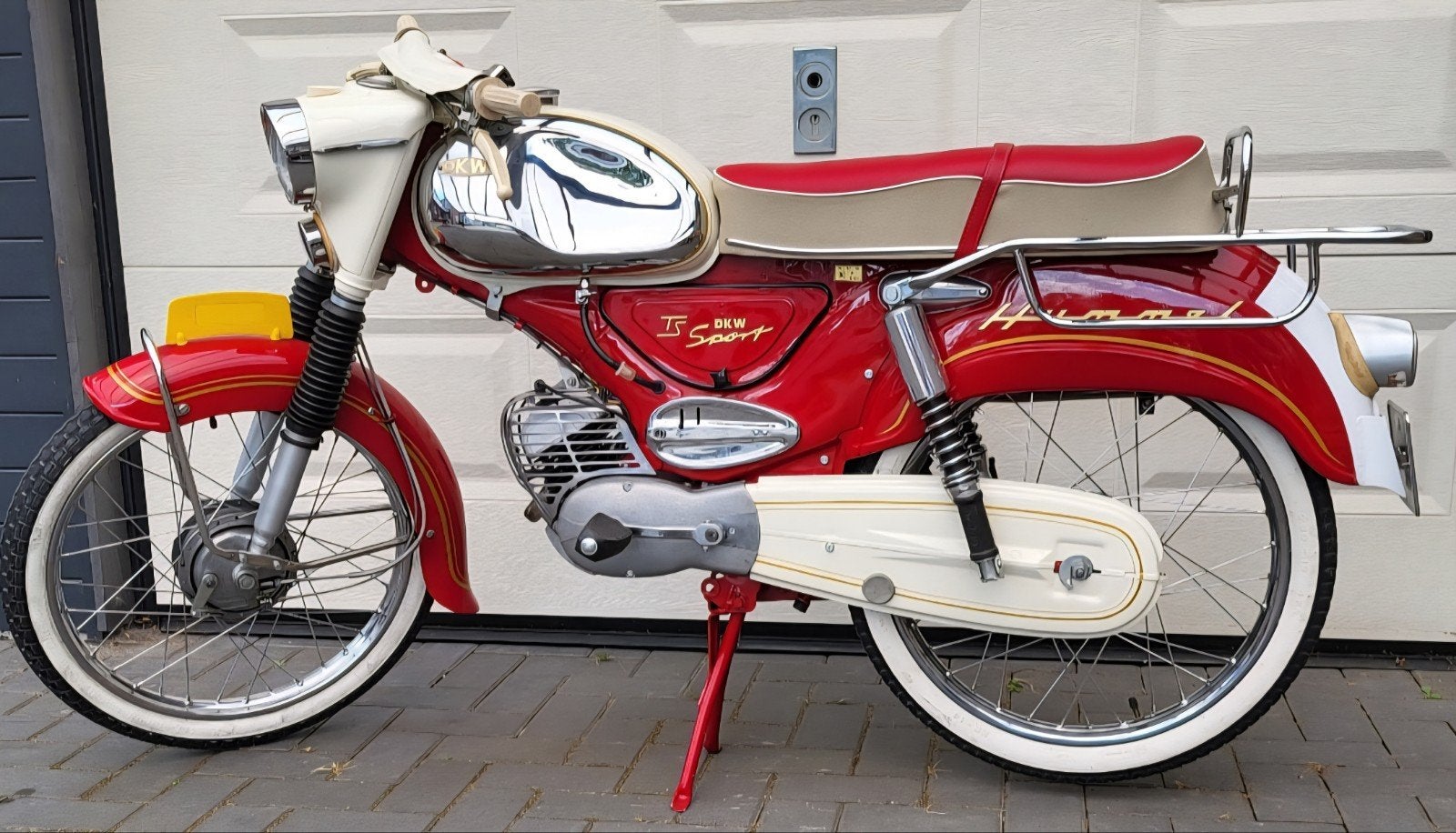 DKW HUMMEL TS SPORT OLDTIMER BROMMER, Ophalen, 3 versnellingen, Overige merken