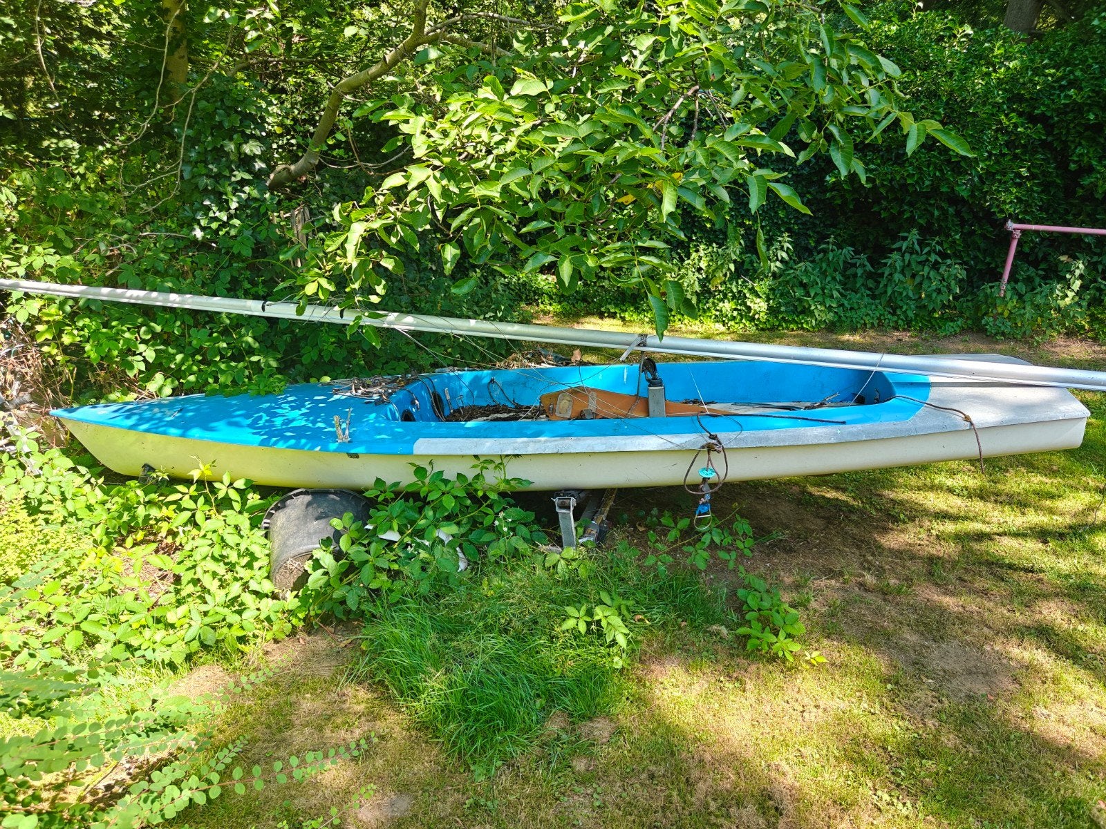 Contender Zeilboot - Opknapper inclusief mast en zeil, Ophalen, Gebruikt
