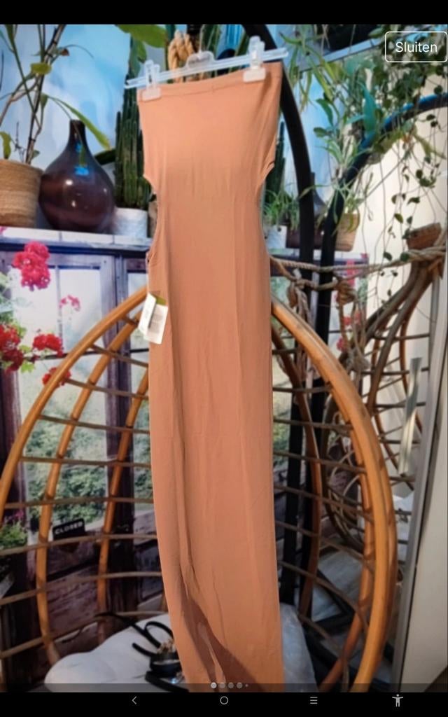 Wolford Lange jurk in perzikkleur, Overige kleuren, Nieuw, Ophalen of Verzenden, Wolford