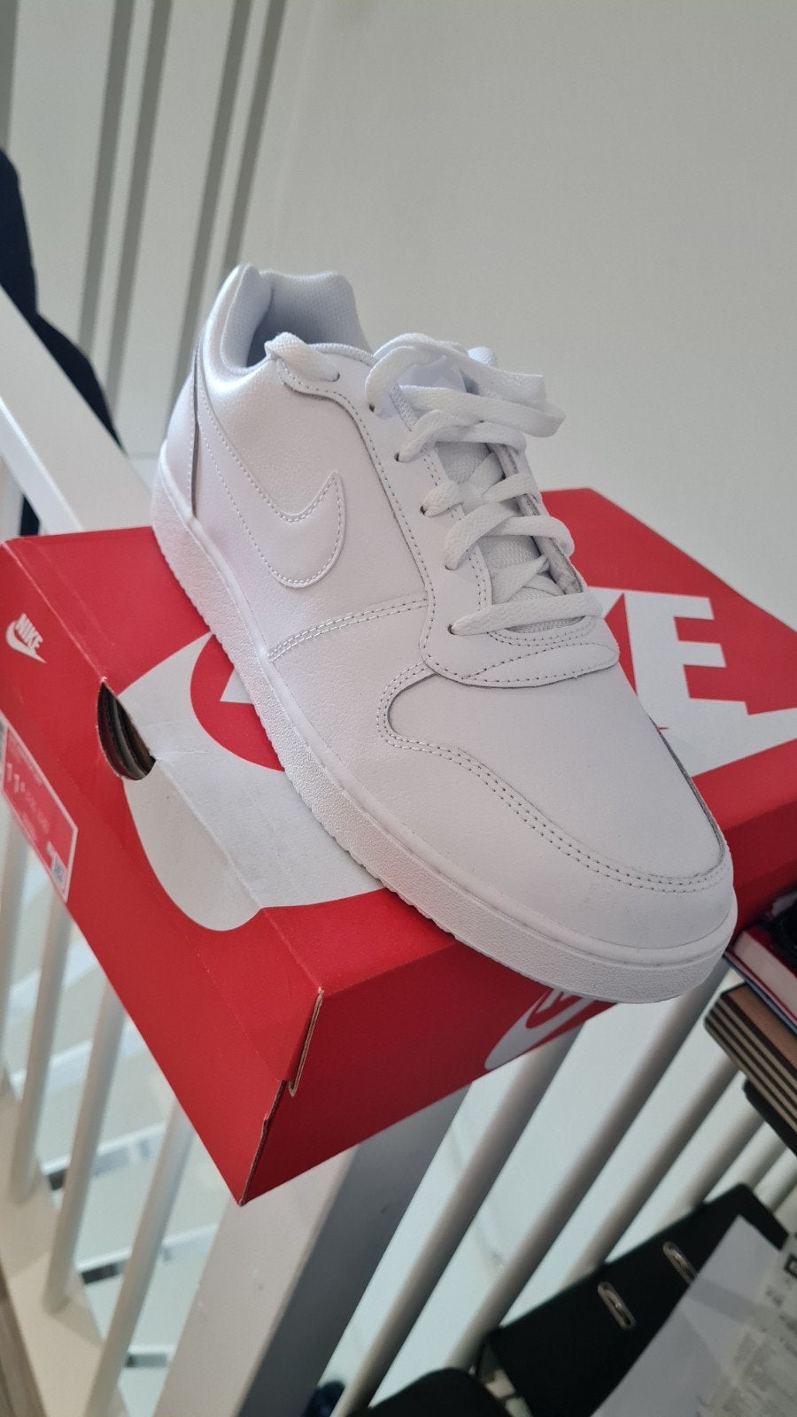 Nieuwe Nike Ebernon Low sneakers - Maat 45,5, Wit, Nike, Nieuw, Ophalen of Verzenden