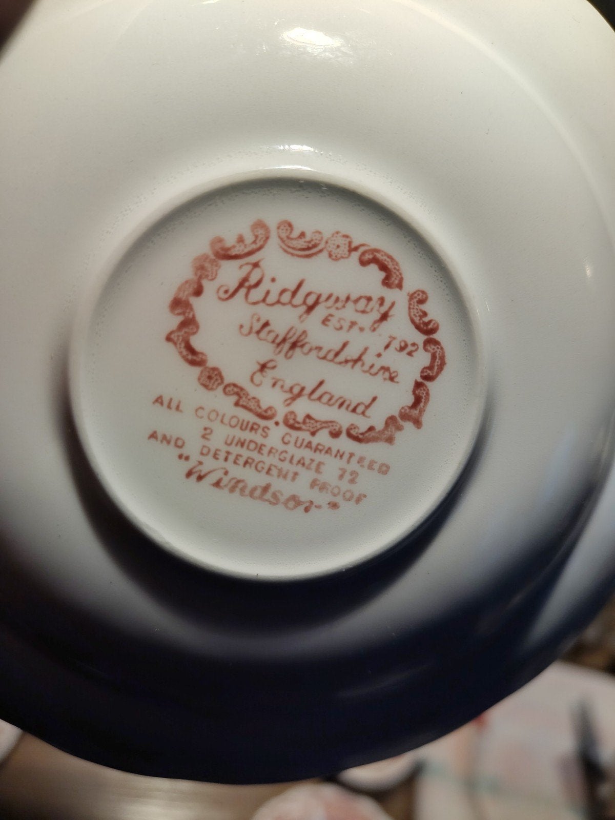 ridgway windsor staffordshire theeset, Verzamelen, Ophalen, Gebruikt, Porselein, Kop en/of schotel