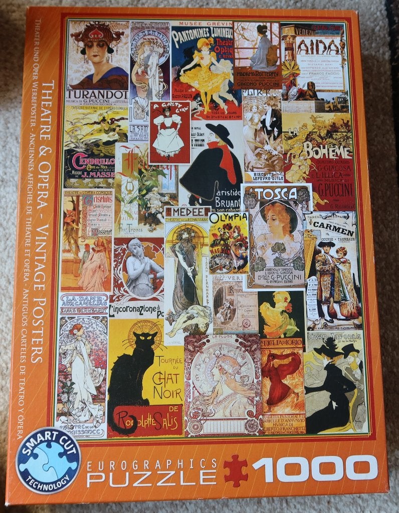 Legpuzzel Eurographics – 1000 stukjes – Theatre & Opera, Ophalen of Verzenden, 500 t/m 1500 stukjes, Gebruikt, Legpuzzel