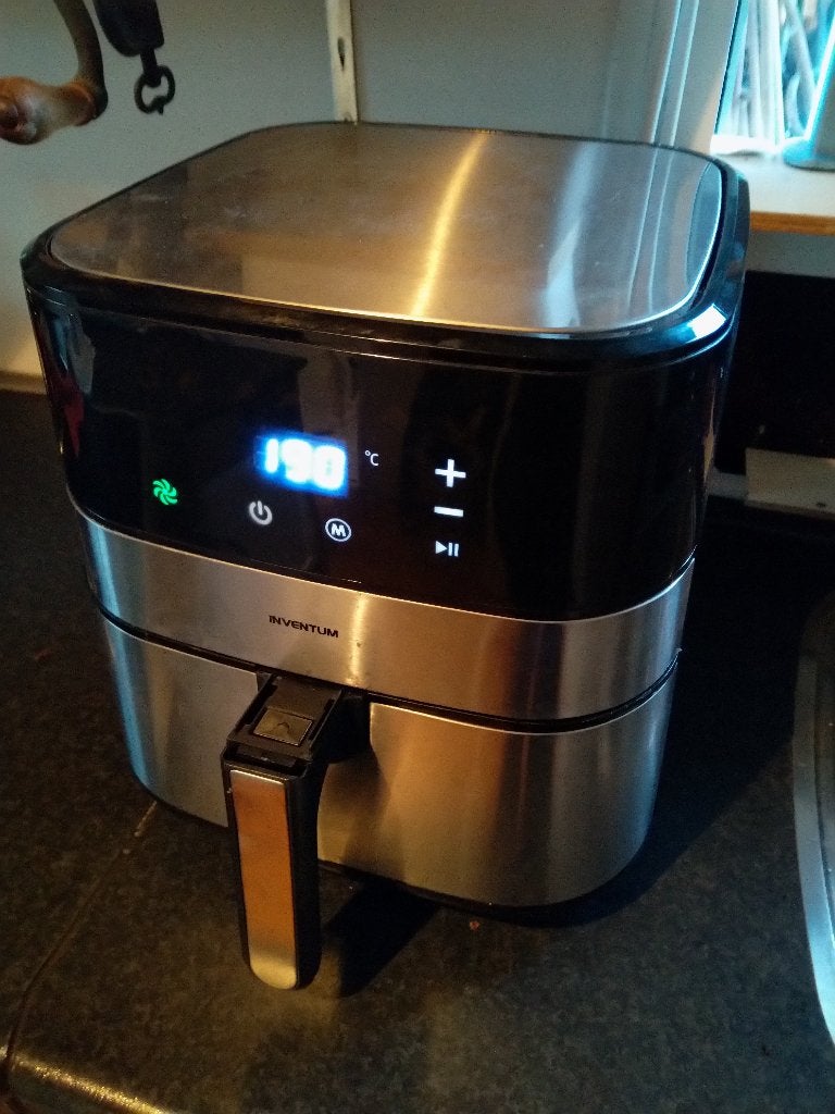 Inventum airfryer, Ophalen of Verzenden, Gebruikt, Airfryer, 1000 t/m 1499 gram