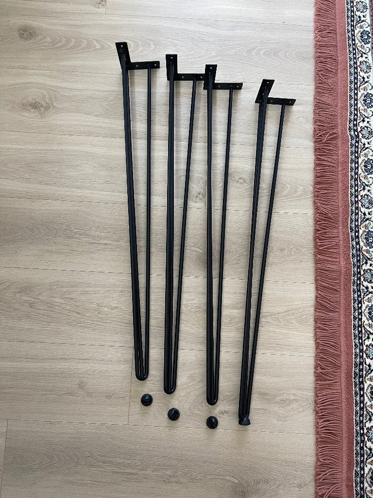 4x Haarspeld tafelpoten, Ophalen, Tafelpoot, Minder dan 50 cm, 50 tot 100 cm