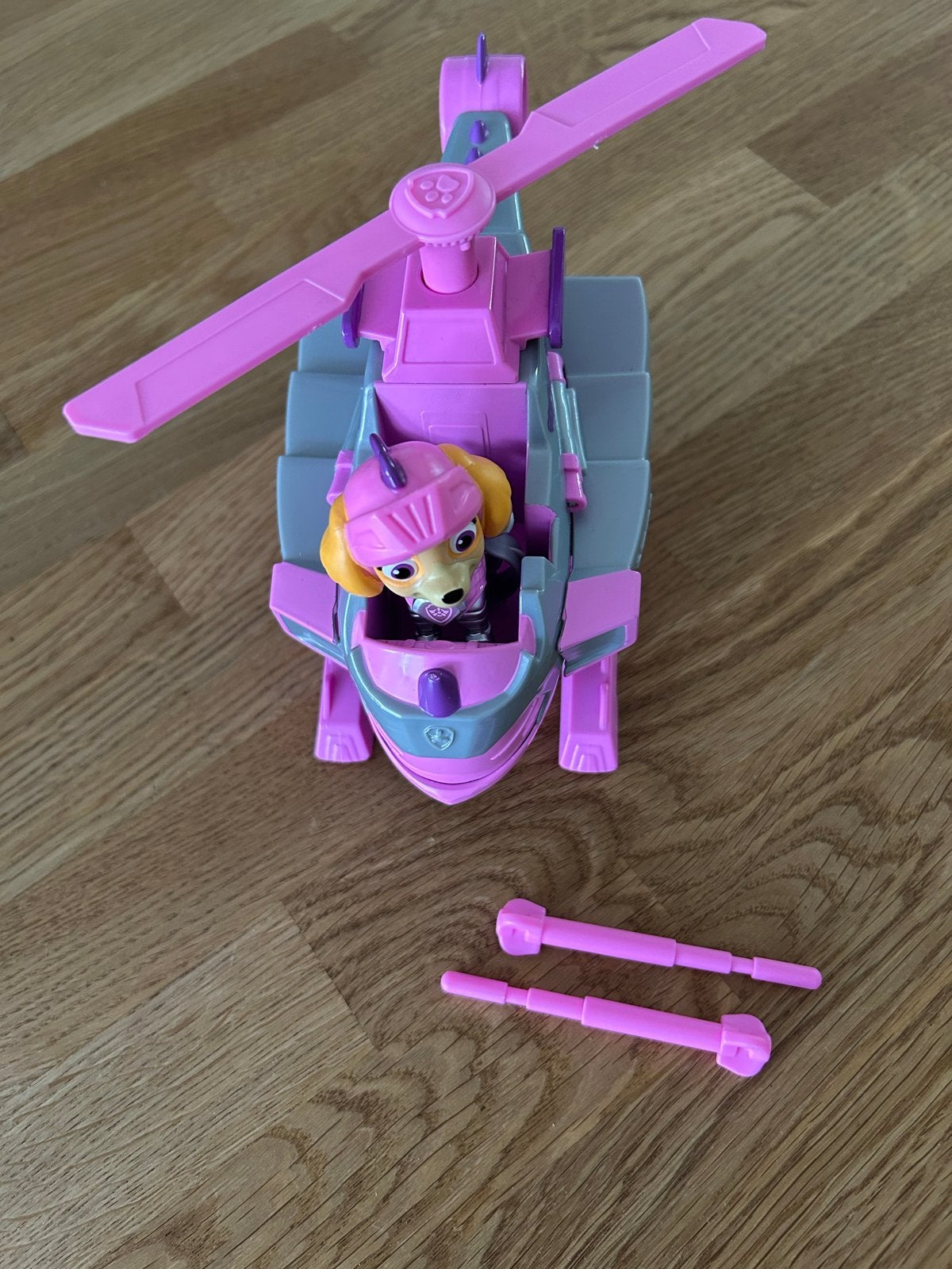 Paw Patrol Skye Helikopter met figuur en projectielen, Ophalen, Gebruikt