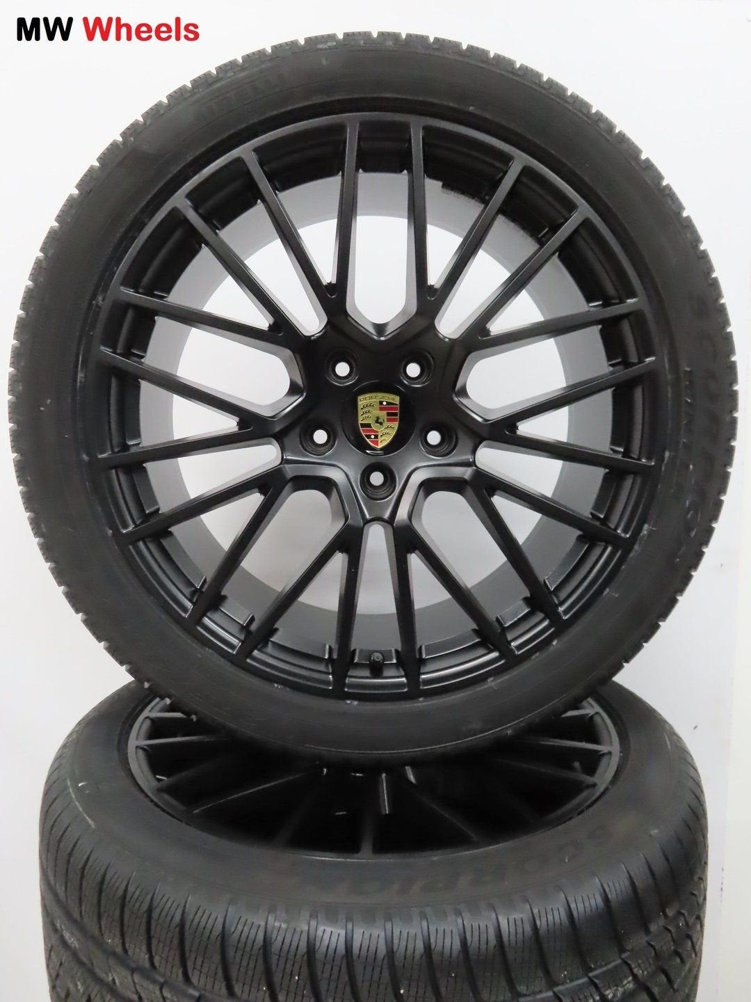 Porsche 21 inch velgen Cayenne E3 9Y met winterbanden nieuw, -, 275 mm, -, Banden en Velgen