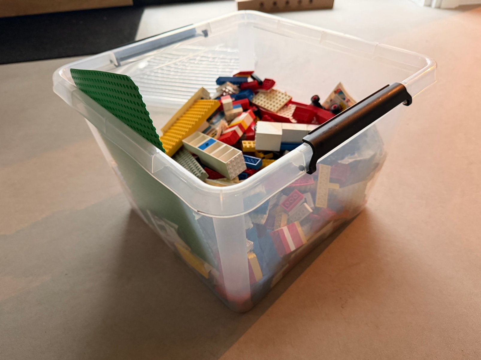 Doos met oude LEGO, Ophalen, Gebruikt