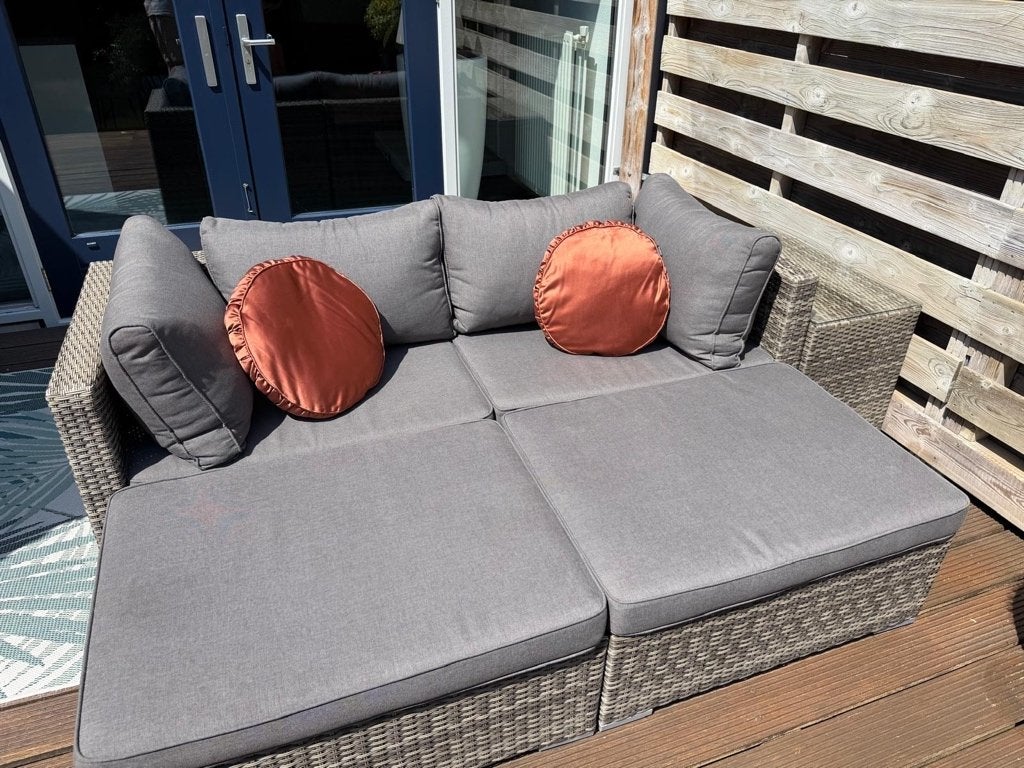 Loungebank, Tuin en Terras, Tuinsets en Loungesets, Ophalen, 3 zitplaatsen, Bank, Zo goed als nieuw