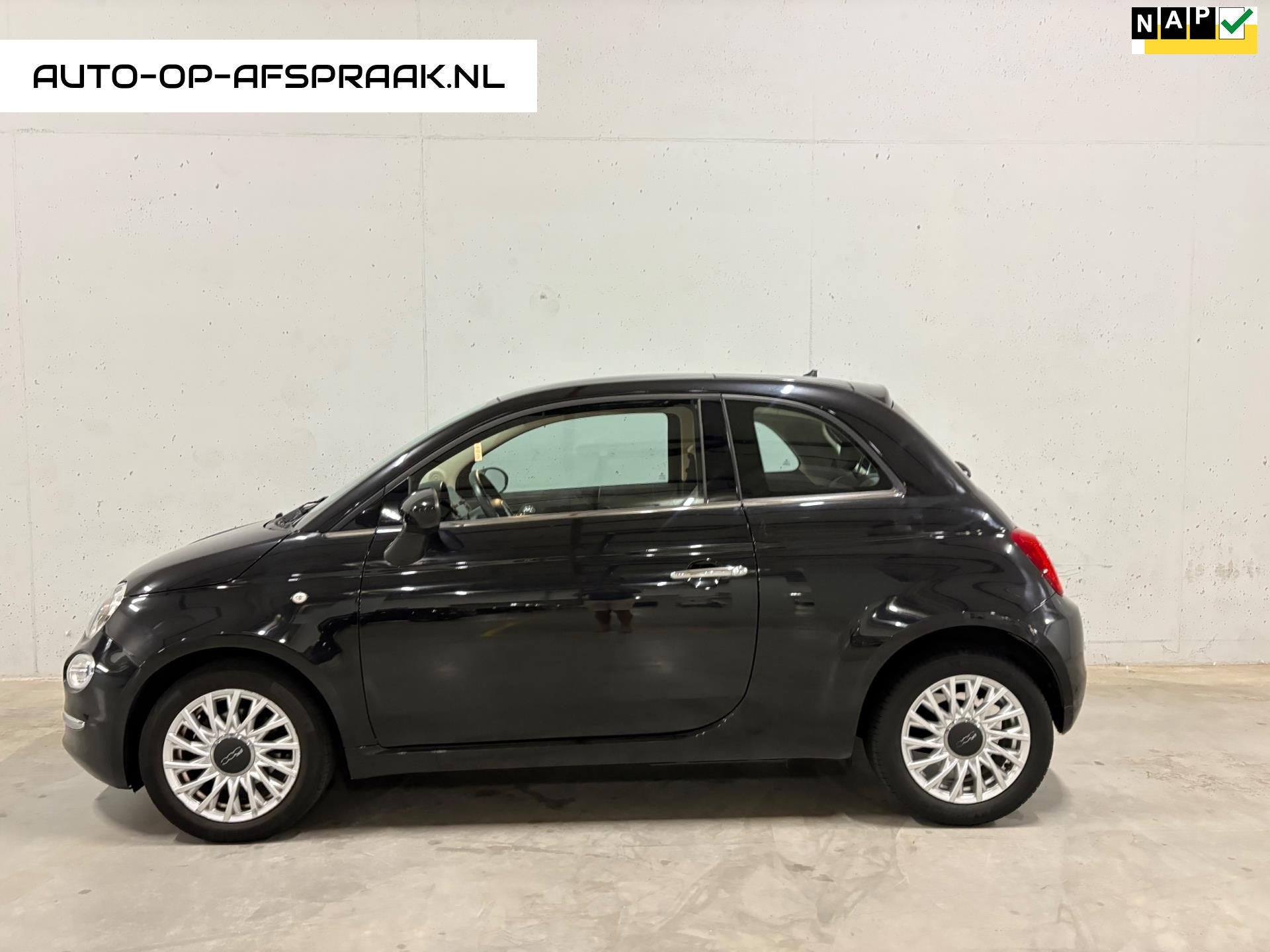 Fiat 500 0.9 TwinAir Turbo Lounge PANORAMA Dak BTW 21%, Auto's, Voorwielaandrijving, Stof, Gebruikt, Origineel Nederlands