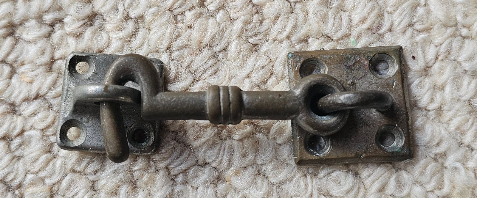 Antieke kajuithaak - Messing/Brons, Ophalen of Verzenden, Gebruikt, Koper of Messing, Schuif of Grendel