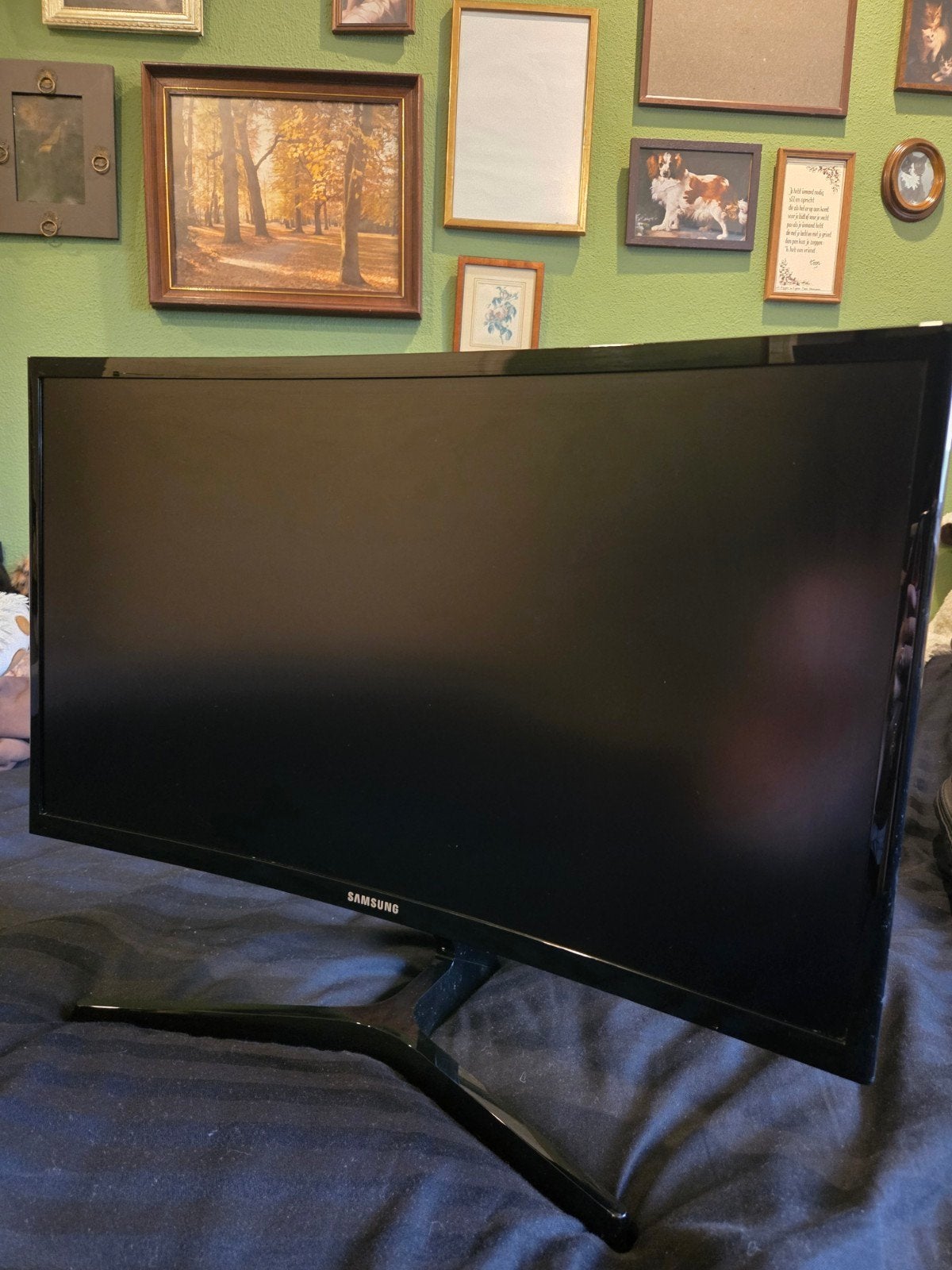 Samsung 24" C24F396FHR zwarte curved monitor 72Hz, 3 tot 5 ms, Curved, HDMI, VA