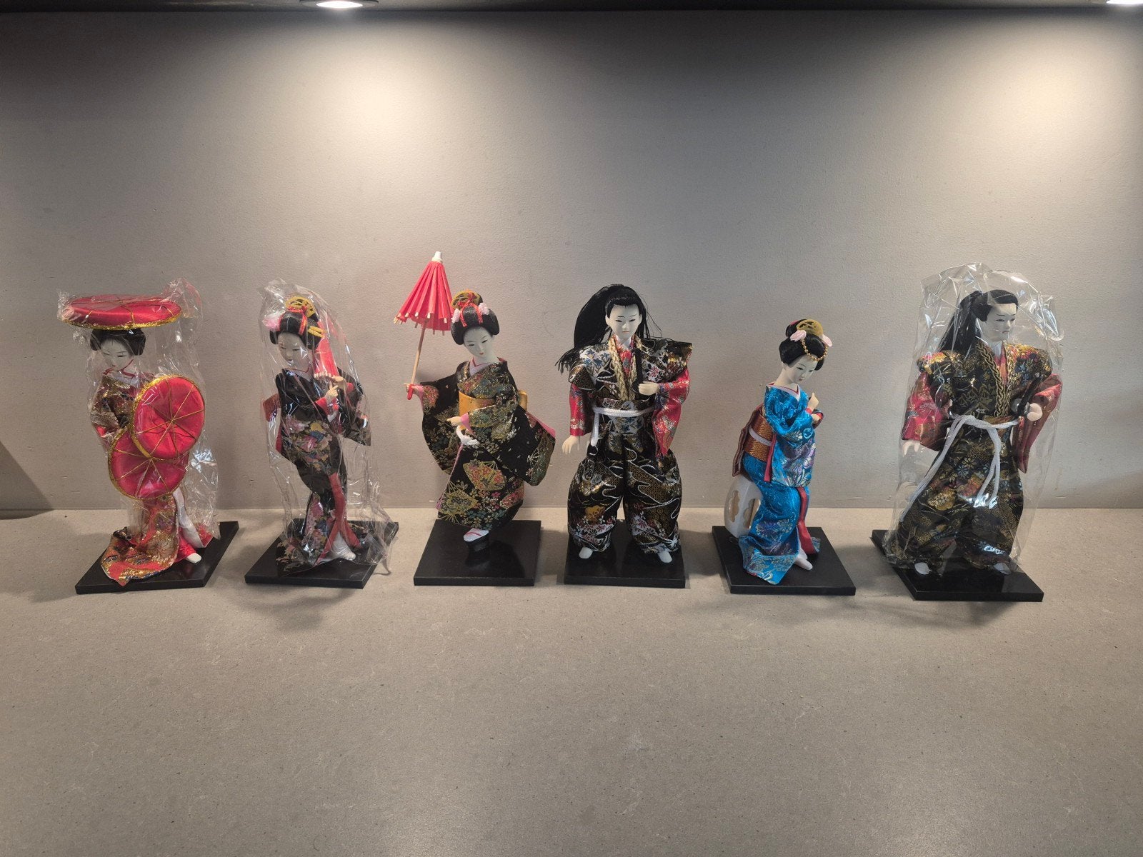 6 Nieuwe Traditionele Geisha Poppen - 26 cm Hoog, Ophalen of Verzenden, Nieuw, Pop