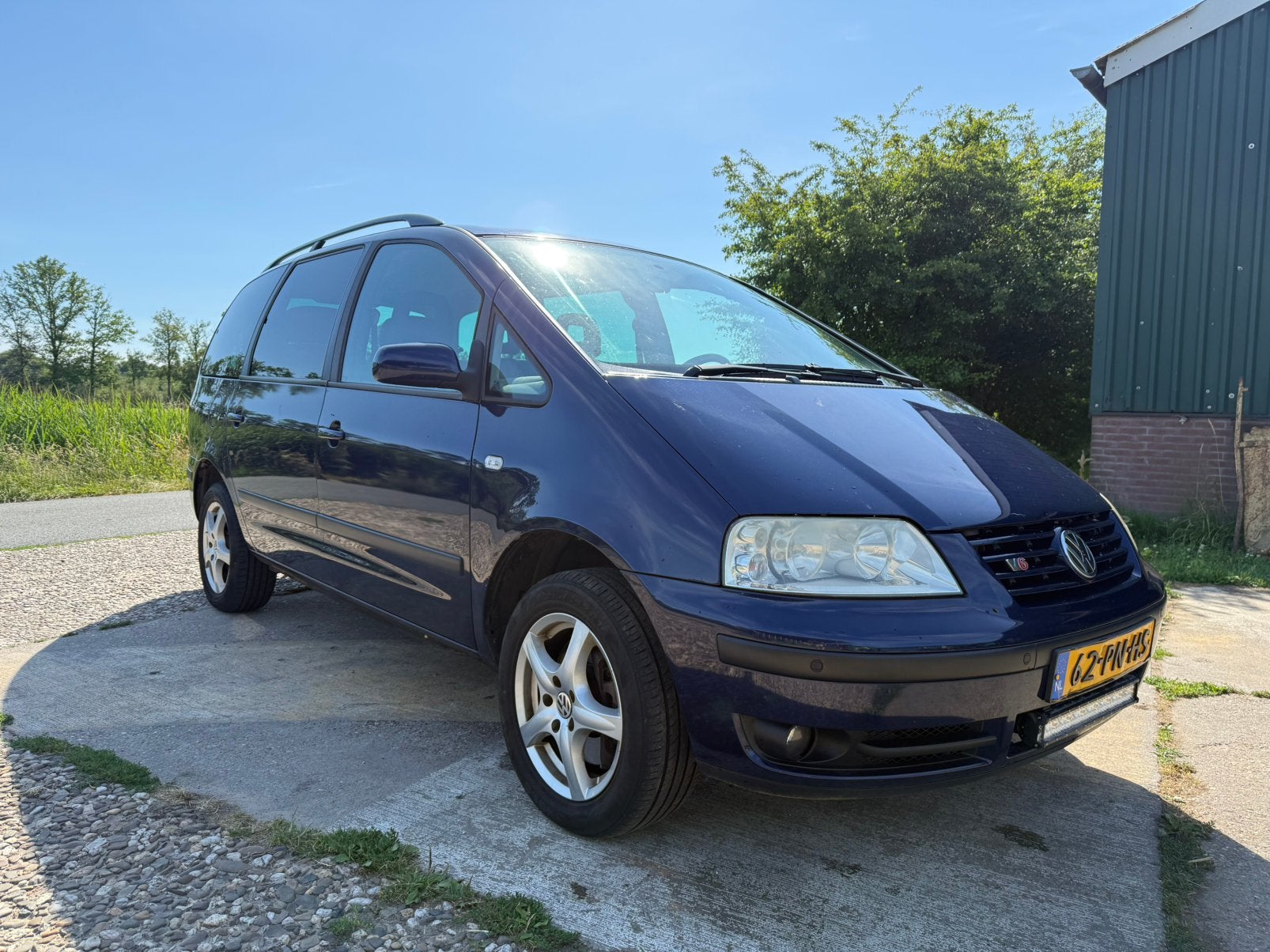 Volkswagen Sharan 2.8 VR6 150KW 2003 Blauw, Ophalen, Gebruikt, Volkswagen