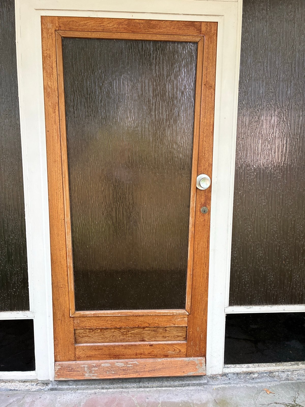 Voordeur met dubbel glas 92,5x200 cm, Doe-het-zelf en Verbouw, Ophalen, Gebruikt, 80 tot 100 cm, Buitendeur