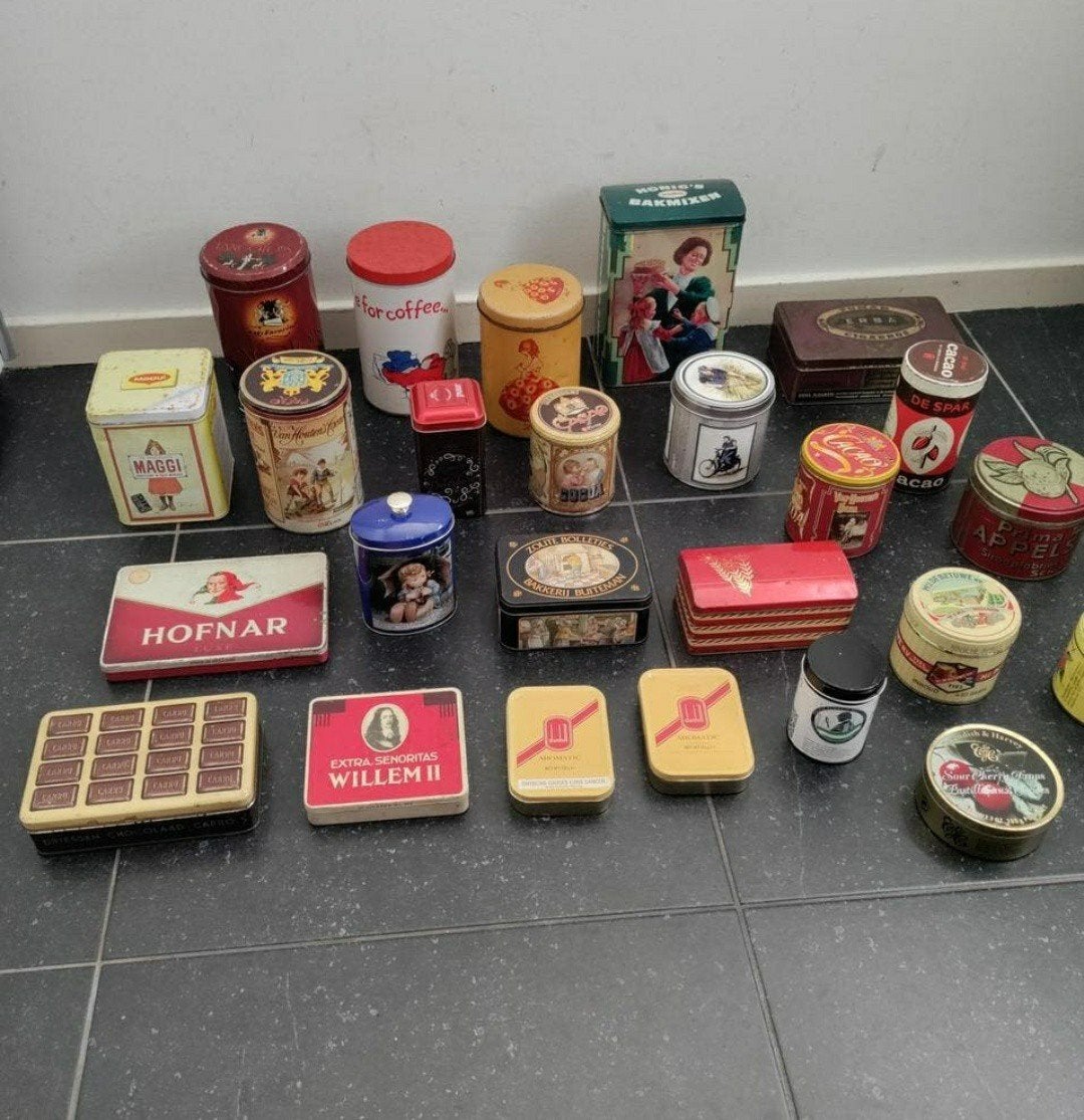 Hofnar,Paula,CARRO,DUNHILL,ERBA,TANGO,AH,Driessen,Blikken, Ophalen of Verzenden, Gebruikt