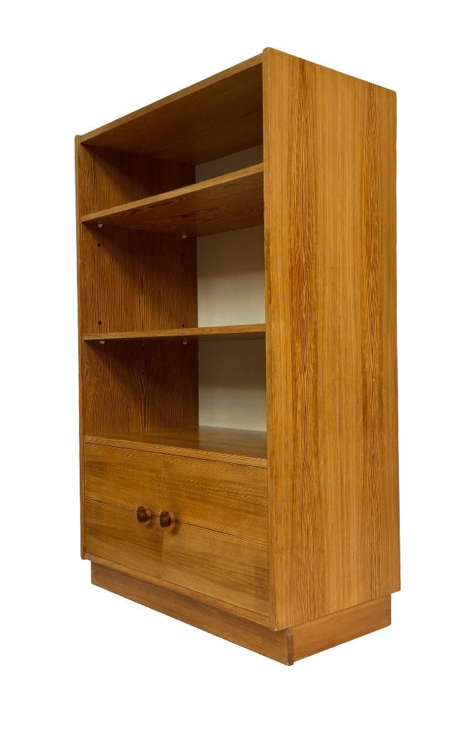 Vintage wandkast boekenkast opbergmeubel jaren 70 grenen, Vintage kast, Vintage kast, Minder dan 100 cm, Vintage kast