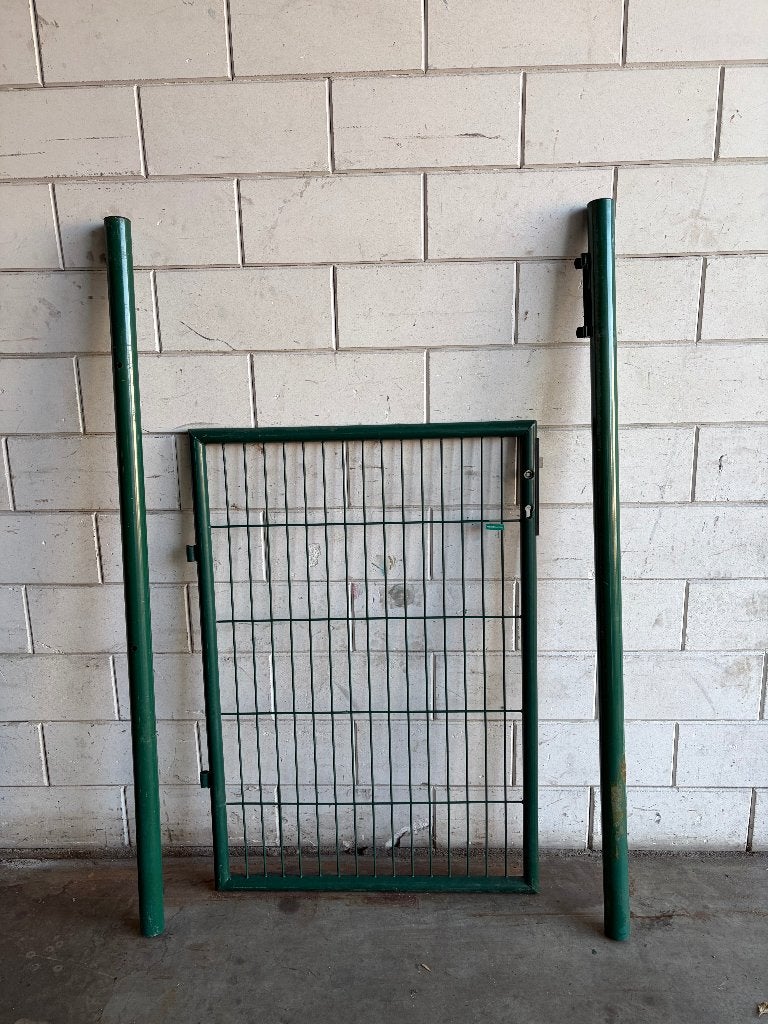 2e keus Enkele Tuinpoort 90 x 125 cm – Groen RAL6005, Tuin en Terras, Tuinpoorten, Ophalen, Minder dan 100 cm, 100 tot 150 cm