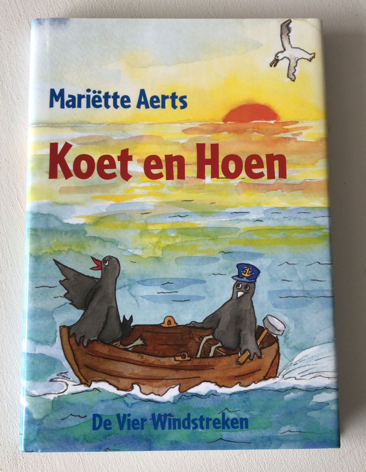 boek koet en hoen samen in een bootje vogels vakantie varen, Ophalen of Verzenden, Gelezen, Fictie algemeen