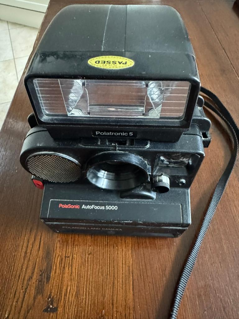 Polaroid PolaSonic AutoFocus 5000 met Polatronic 5 flitser, Audio, Tv en Foto, Fotocamera's Analoog, Gebruikt, Polaroid, Polaroid