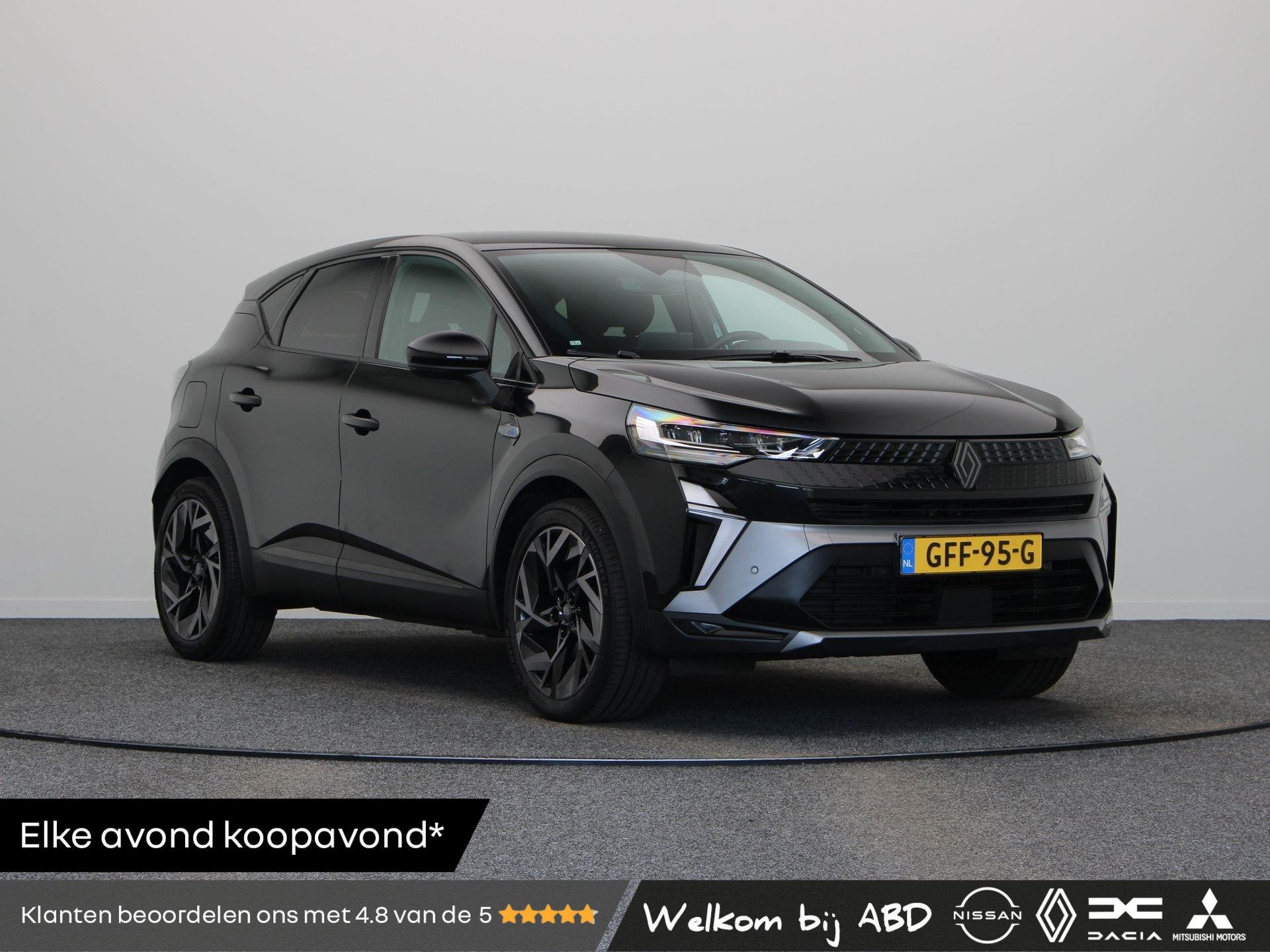 Renault Captur E-Tech full hybrid 145pk esprit Alpine | Acht, Auto's, 1345 kg, Gebruikt, Zwart, Origineel Nederlands