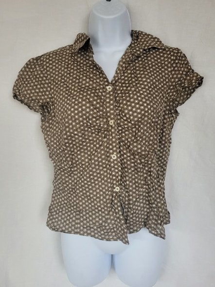 Mooie katoenen blouse met stippen mt 40 merk Morrison, Maat 38/40 (M), ., Ophalen of Verzenden, Zo goed als nieuw
