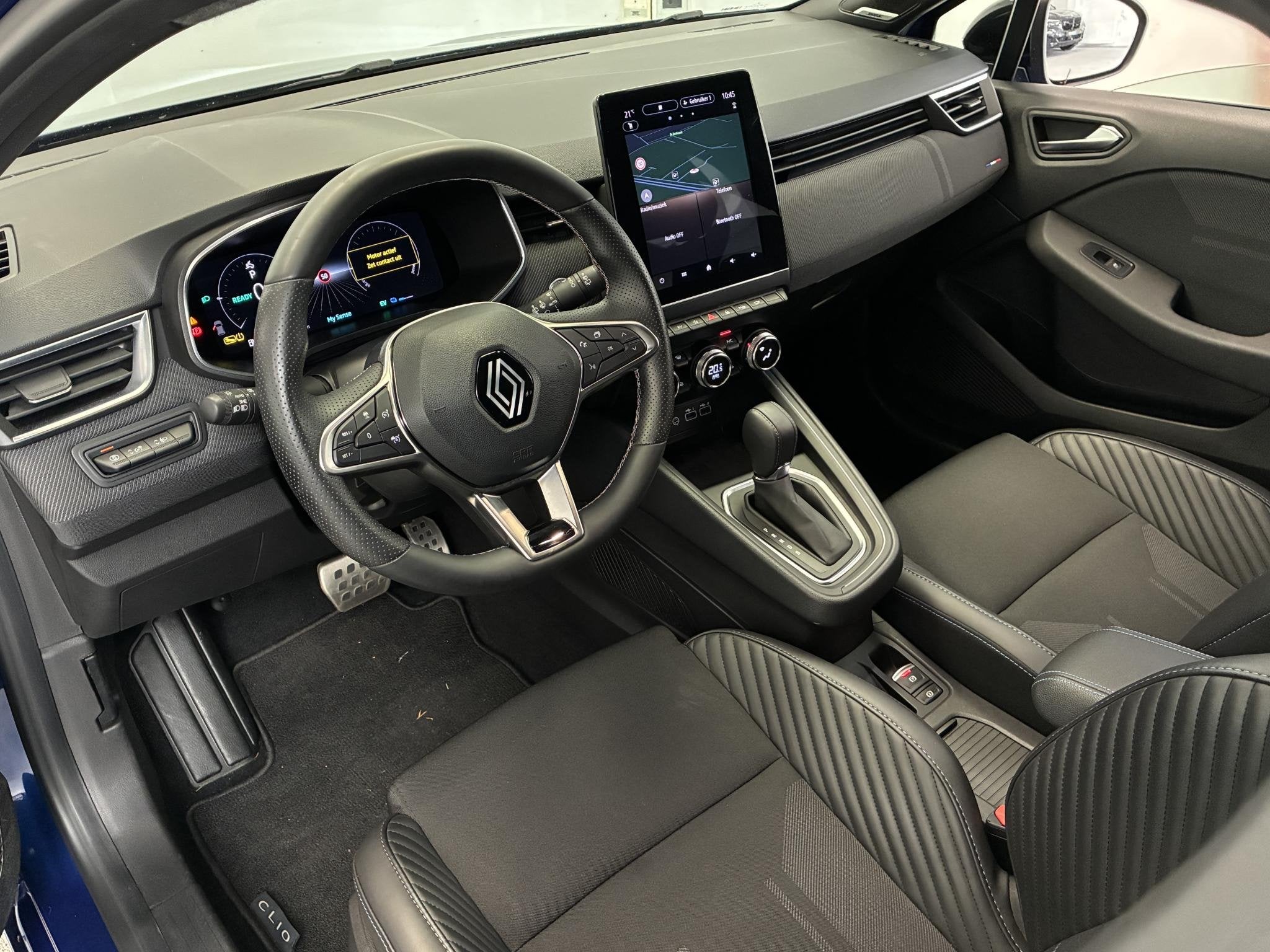 Renault Clio 1.6 E-Tech Full Hybrid 145 esprit Alpine | BOSE, Auto's, Gebruikt, Euro 6, Blauw, Leder en Stof