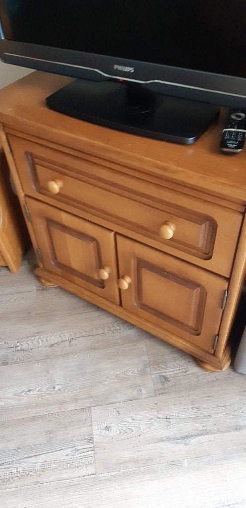 TV kastje, Ophalen, Gebruikt, Blank eiken, Eikenhout