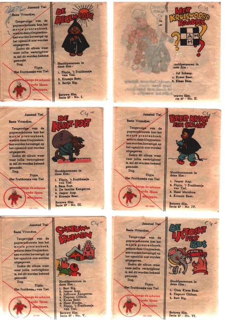 Flipje Tiel filmstrips - zie foto's, Ophalen of Verzenden, Gelezen, Fictie algemeen