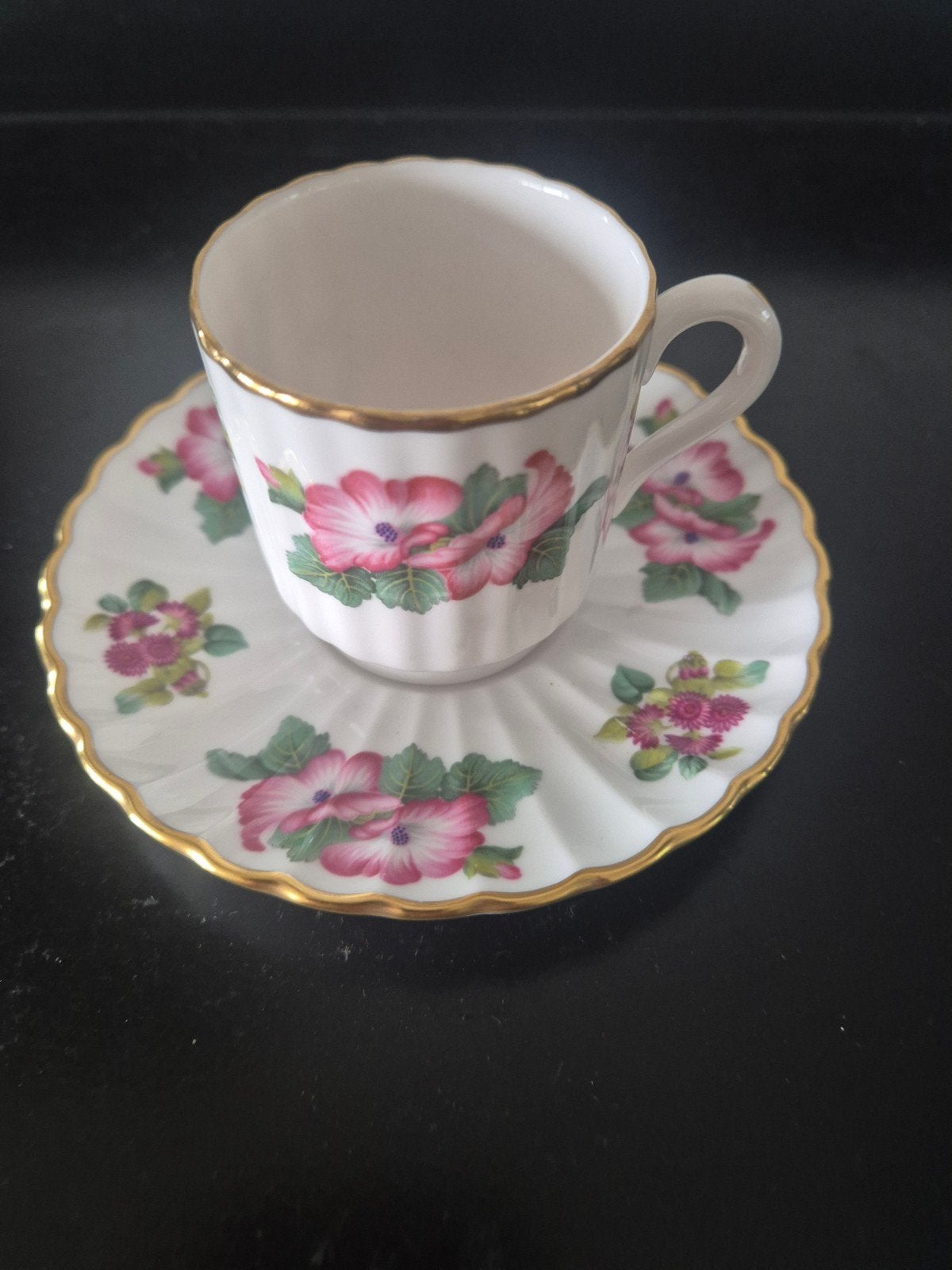 Spode fine bone china porselein, Ophalen of Verzenden, Zo goed als nieuw, Porselein, Kop en/of schotel