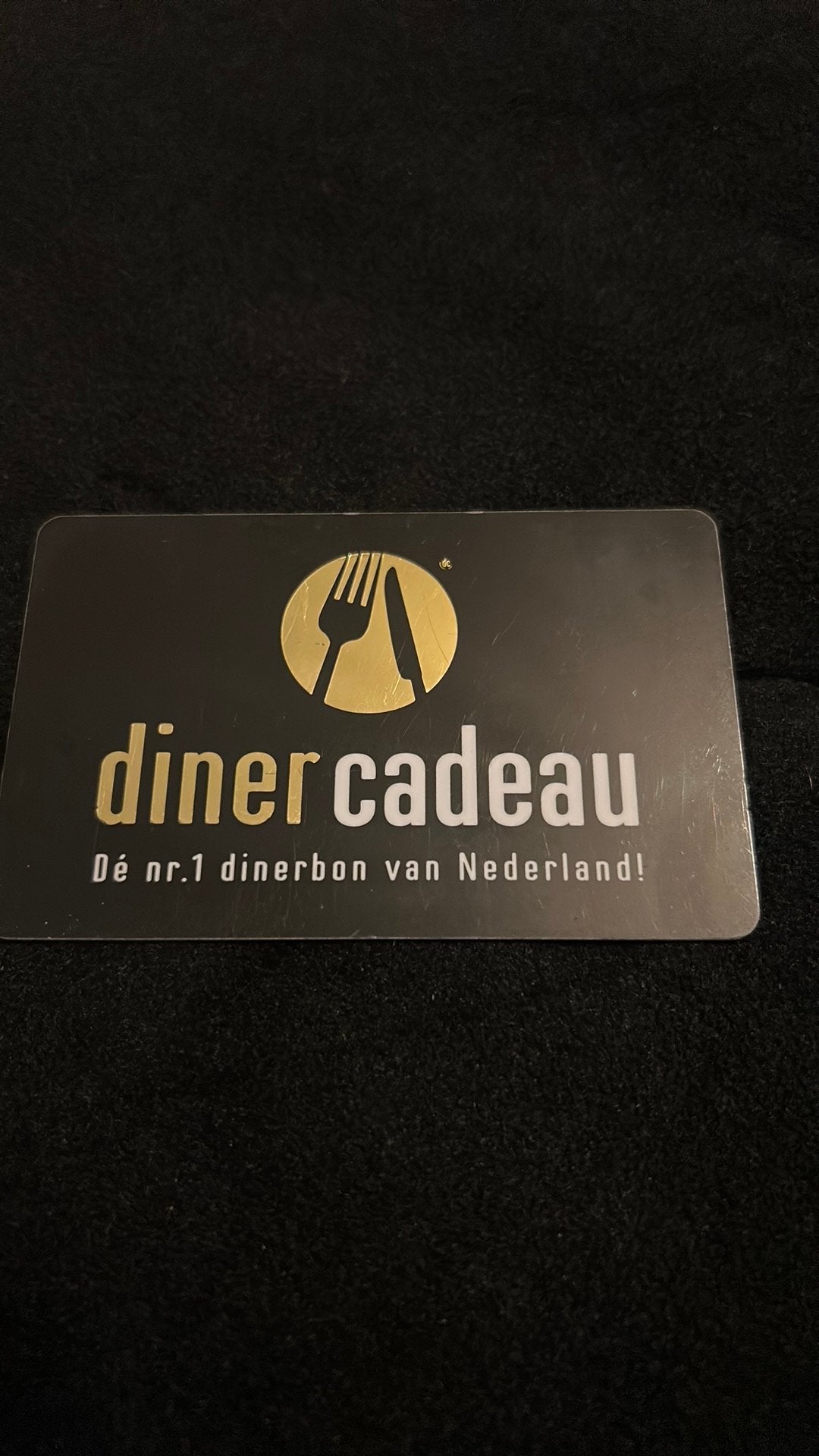 Diner cadeau kaart 50euro, Tickets en Kaartjes, Eén persoon, Cadeaubon