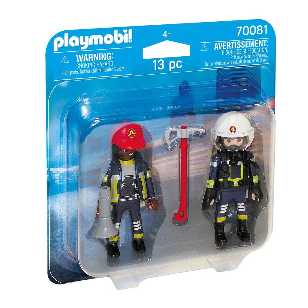 Playmobil 70081 Brandweerlieden met handleiding, Ophalen of Verzenden, Gebruikt