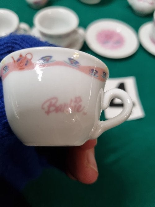 mini servies barbie, Ophalen of Verzenden
