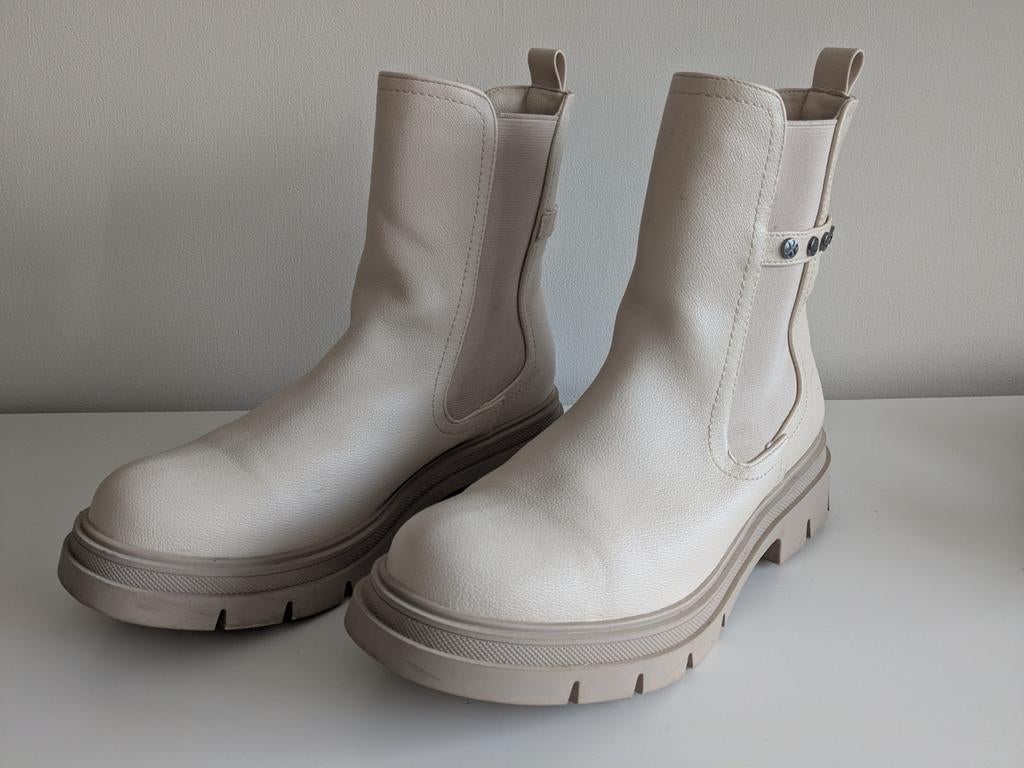 Palado by Sila Sahin - Trenda enkellaarzen beige, maat 40, Ophalen of Verzenden, Zo goed als nieuw, Beige