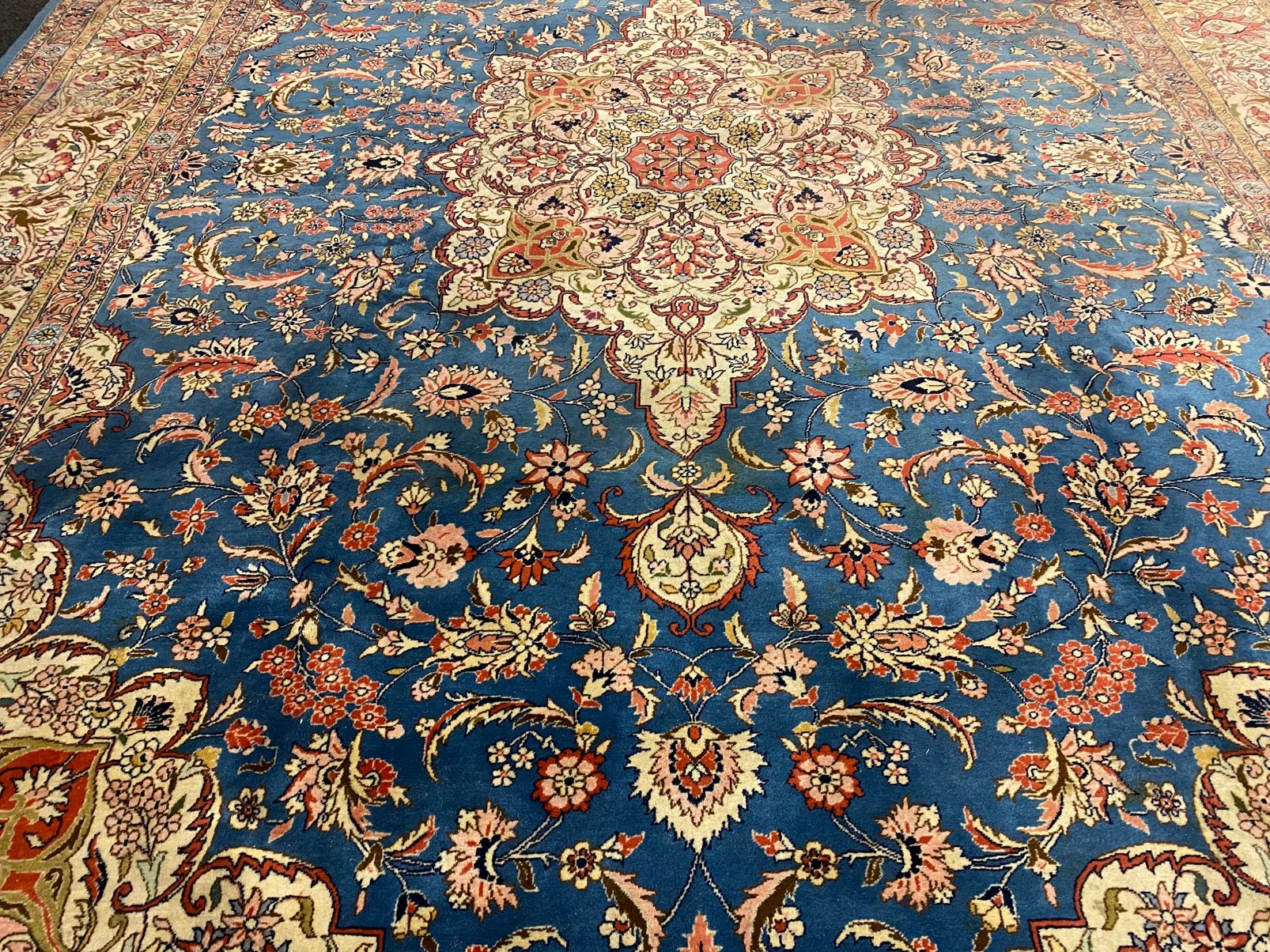 Mooi origineel vintage handgeknoopt Perzische tapijt 300x400, Gebruikt, ., 200 cm of meer, Ophalen of Verzenden