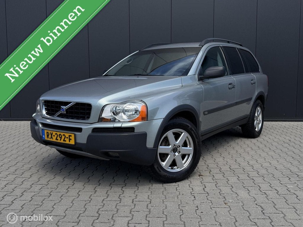 Volvo XC90 2.5 T Kinetic/Youngtimer/Cruise/Carplay/Netjes!, Gebruikt, Zwart, Leder en Stof, 2521 cc