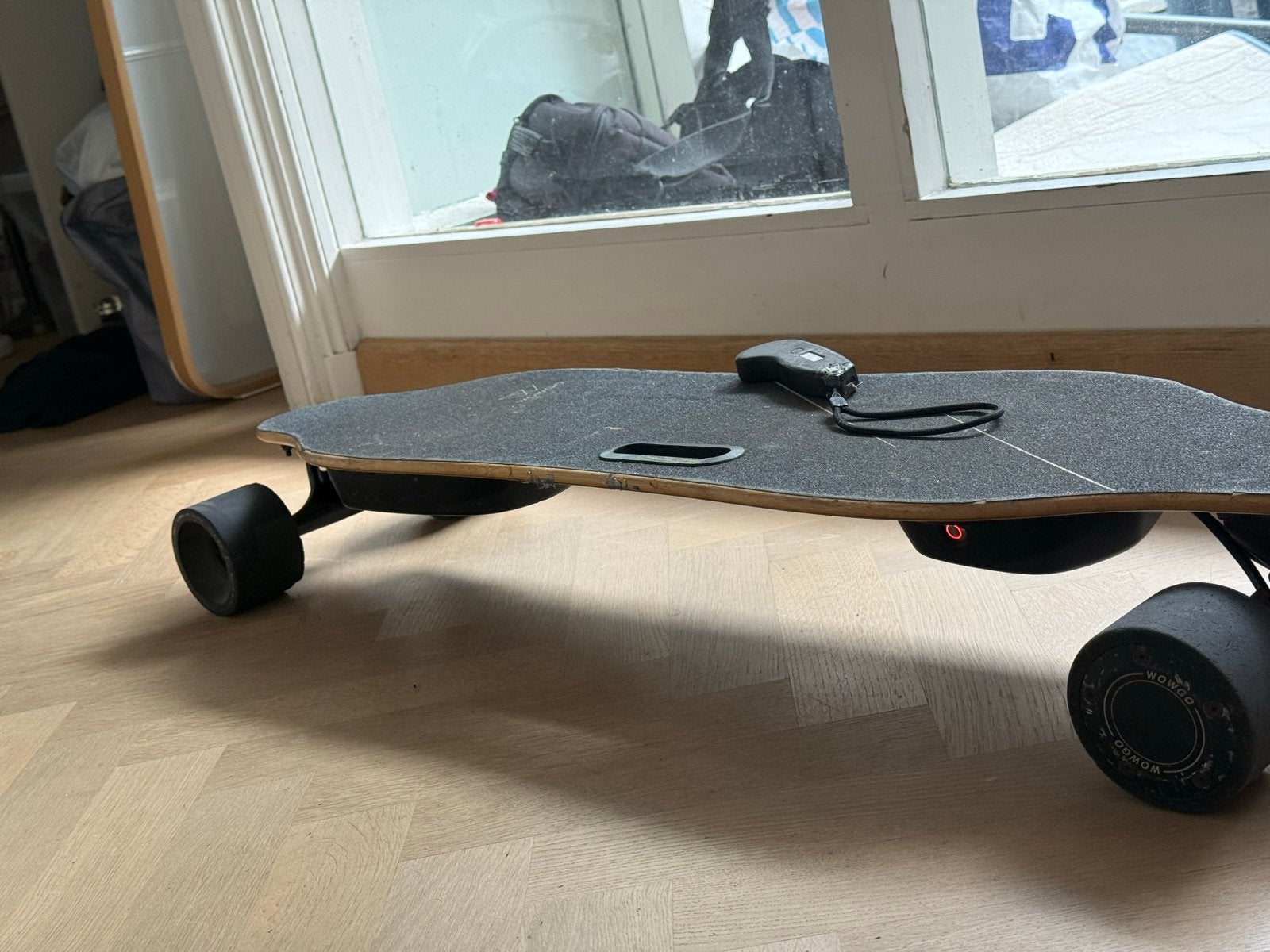 Wowgo elektrische skateboard, Ophalen of Verzenden, Zo goed als nieuw, Skateboard, Longboard