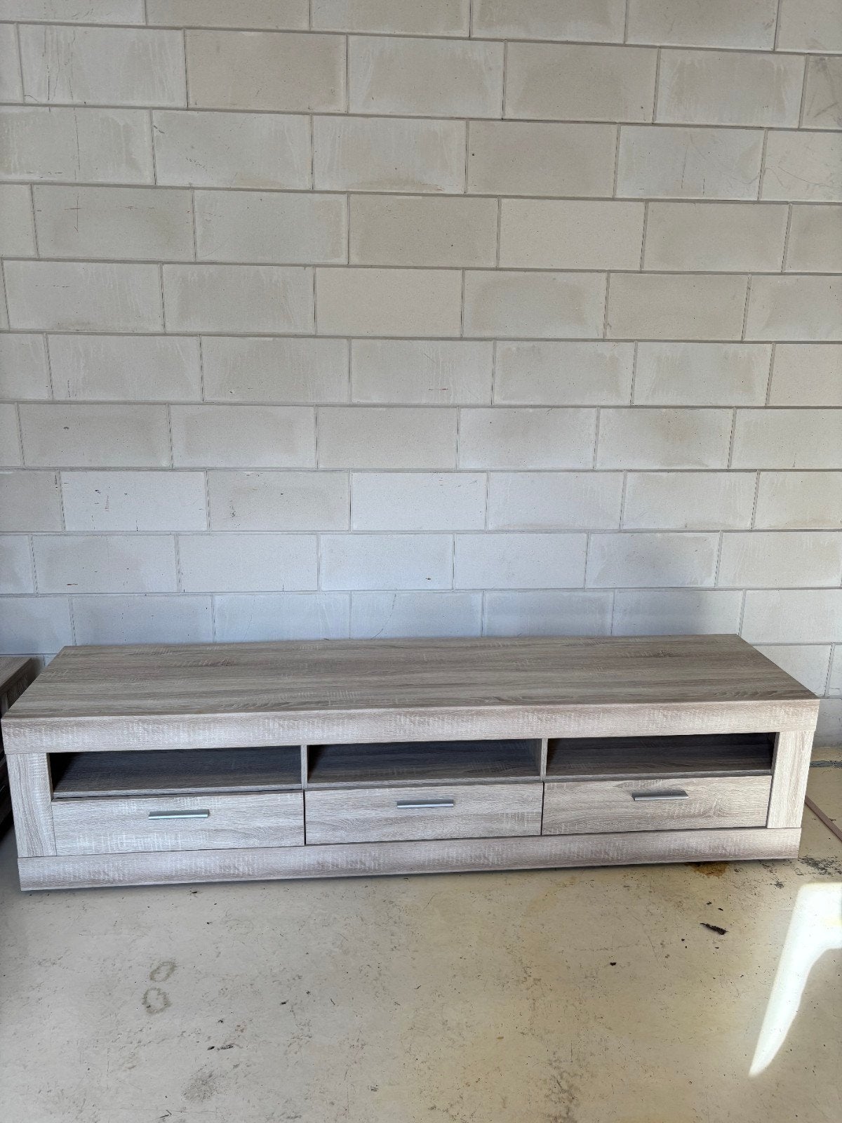 TV kast + Salon tafel, Ophalen, Zo goed als nieuw, Rechthoekig, 200 cm of meer