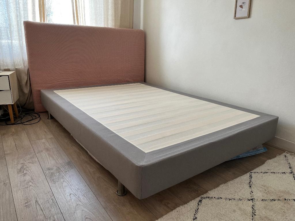 IKEA sultan aksdal boxspring bodem 140 x 200, Ophalen, Gebruikt, Tweepersoons, 140 cm