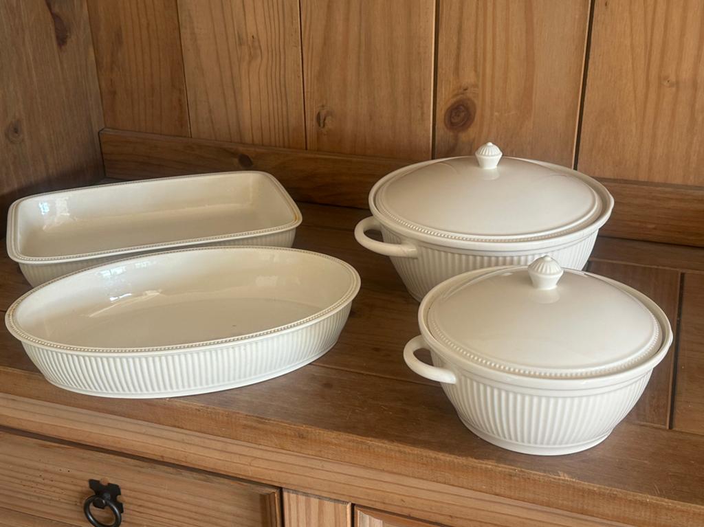 4 x Wedgwood Windsor ovenschalen / dekschalen, Ophalen, Gebruikt, Schaal of Schalen, Wedgwood