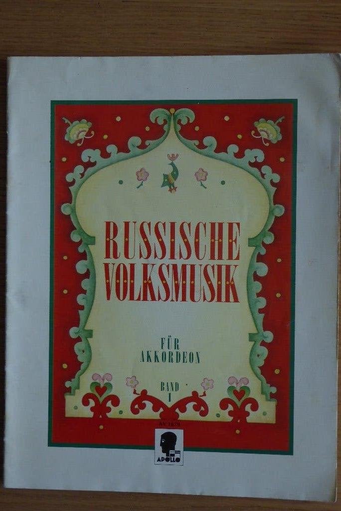 Russische Volksmusik fur Accordeon 1, Overige soorten, Ophalen of Verzenden, Zo goed als nieuw, Populair