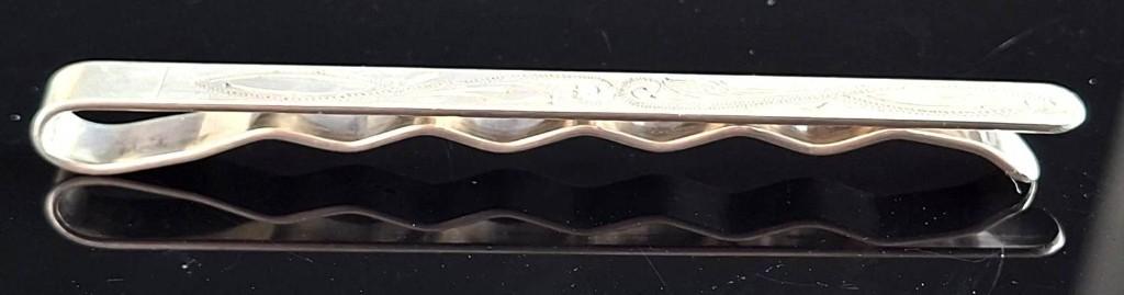 Schitterende Antiek XL Zilver Gegraveerde Das Schuif, Ophalen of Verzenden, Zilver, Overige typen