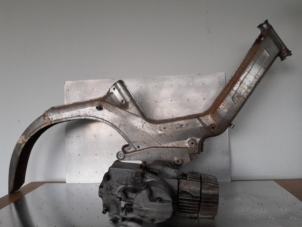 Puch Maxi S 1st gen frame met matching blok, Ophalen, Gebruikt, Frame