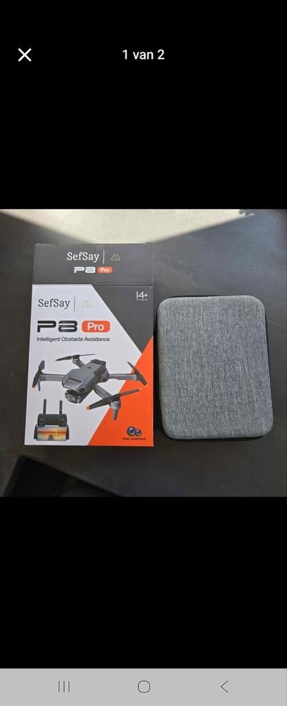 SefSay P8 Pro Drone met Obstakelontwijking en Camera, Cameradrone, 100 tot 1000 meter, Zo goed als nieuw, Standaard kwaliteit