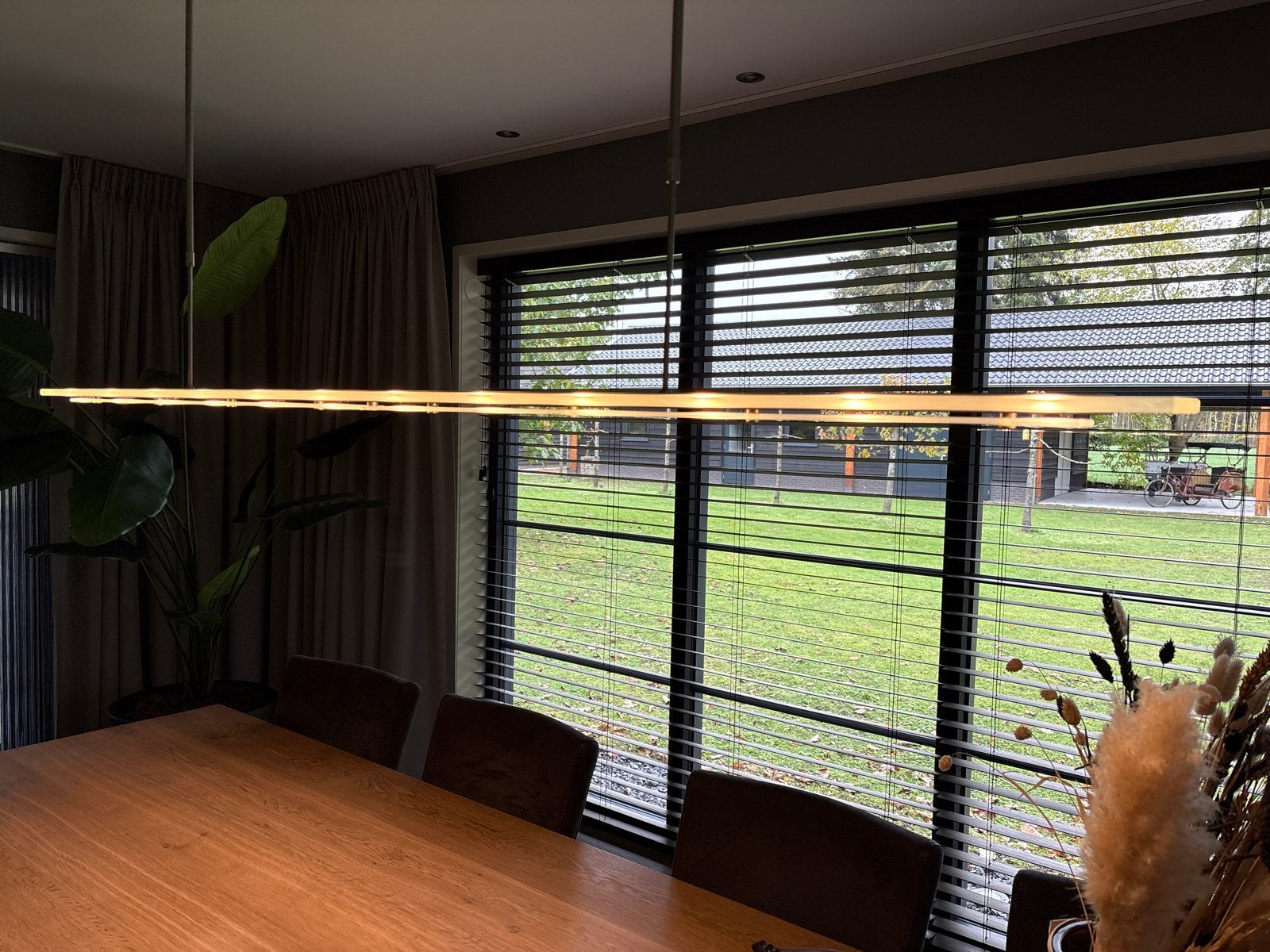 Moderne hanglamp voor eetkamer Steinhauer, Huis en Inrichting, Ophalen, Gebruikt, Overige fittingen, Glas